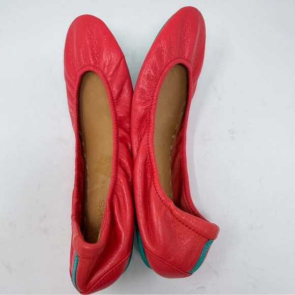 Tieks Poppy Coral Red Ballet Flats Womens Size 10 - Picture 8 of 9